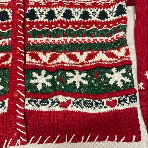 Yarnworks Ugly Christmas Sweater Cardigan - Picture 8 of 16